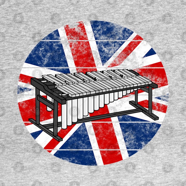 Marimba UK Flag Britain Marimbist Percussionist British Musician by doodlerob